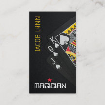 Magician Poker Business Card
