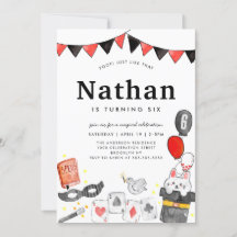 Magician Rabbit Deck Card Wand Zaubershow Geburtst