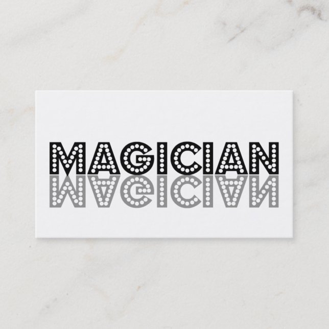 Magician Shadow Business Card Visitenkarte (Vorderseite)