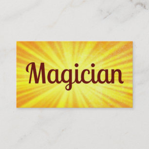 Magician Sunshine Business Card Visitenkarte