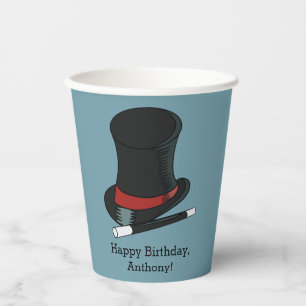 Magicians Hat Magic Show Birthday Party Pappbecher
