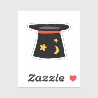 Magicians TopHat for Magicland Party Theme Aufkleber