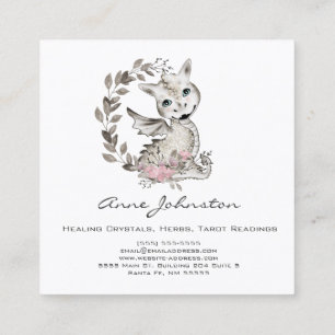 Magick Baby Dragon Business Card Quadratische Visitenkarte
