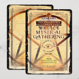 Magick Mystical Ansammlung Fortune Teller Eye Part Einladung