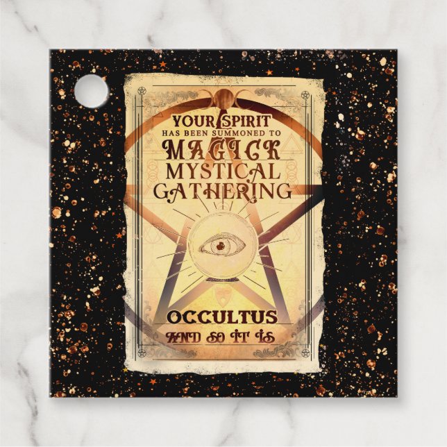 Magick Mystical Ansammlung Fortune Teller Eye Part Geschenkanhänger (Vorderseite)