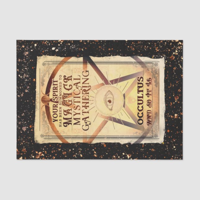 Magick Mystical Ansammlung Fortune Teller Eye Part Seidenpapier (Vorderseite)