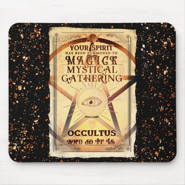 Magick Mystical Ansammlung Magic Fortune Teller Ey Mousepad (Vorne)