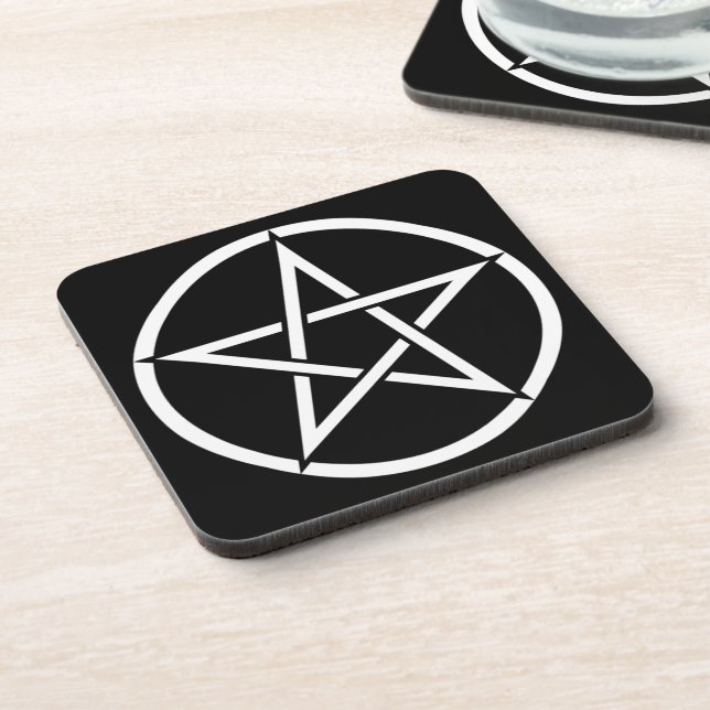 Magick Pentagram Pentacle - Getränkeuntersetzer (Linke Seite)