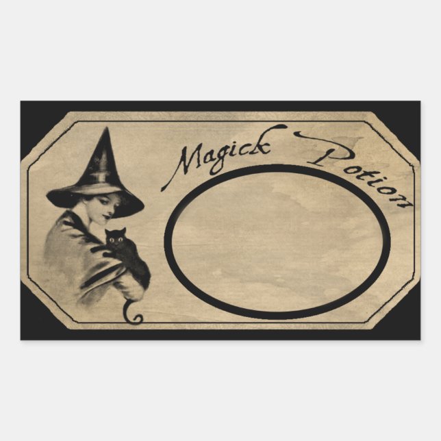 MAGICK POSITION ETIKETT RECHTECKIGER AUFKLEBER (Vorderseite)