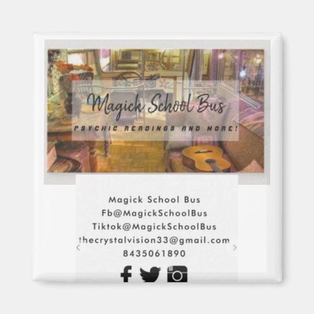 Magick School Bus Magnet (Vorne)