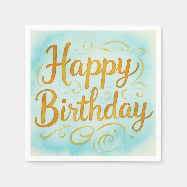 MagickalBirthdays Serviette (Vorderseite)