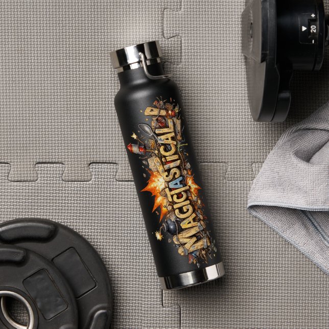 Magictastical Wasserflasche Trinkflasche (Fitnessstudio (gedreht))