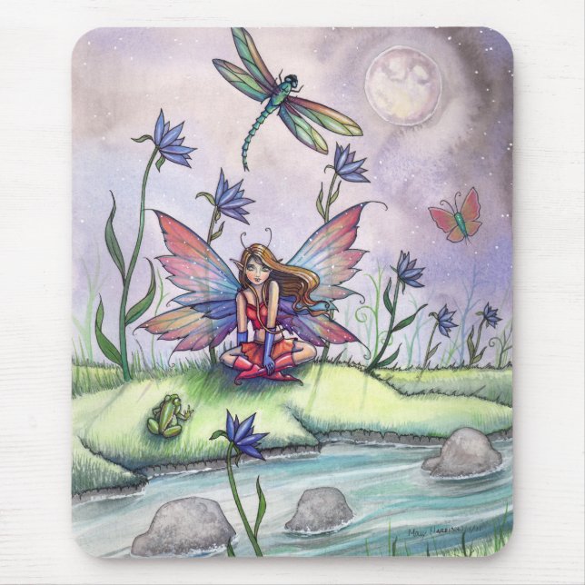 Magie bei Dusk Fairy Dragonfly Mousepad (Vorne)