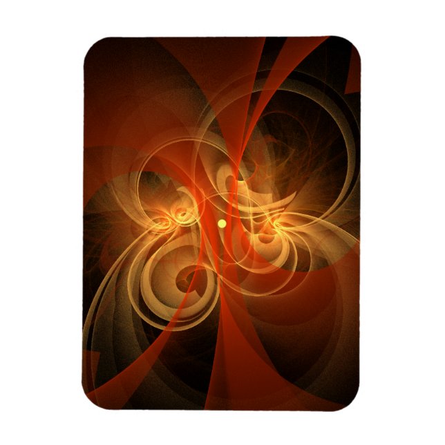 Magie der Abstrakten Kunst - Premium Magnet (Vertikal)