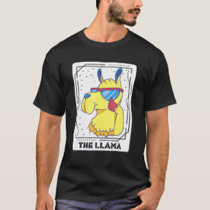 Magie der Coolen Lama Mystischen Karten der Tarot T-Shirt