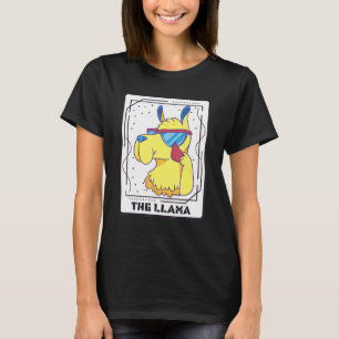 Magie der Coolen Lama Mystischen Karten der Tarot T-Shirt
