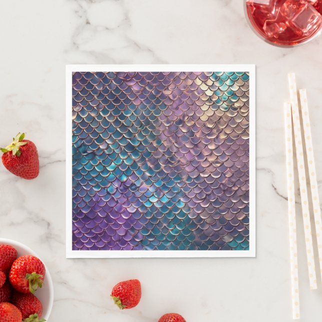 Magie der Meerjungfrau: Napkin Serviette (Beispiel)