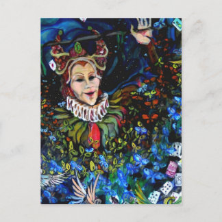 Magie der Nachtpostkarte Postkarte