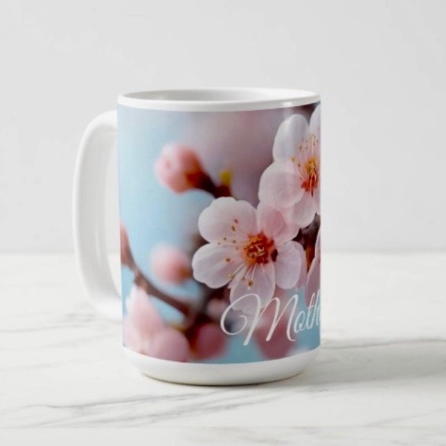 Magie der rosa Blüten Kaffeetasse (Von Creator hochgeladen)