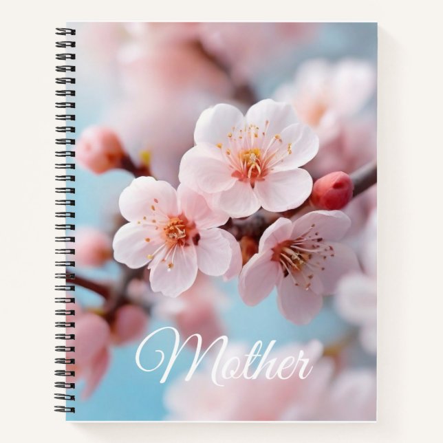 Magie der rosa Blüten Notizbuch (Vorderseite)