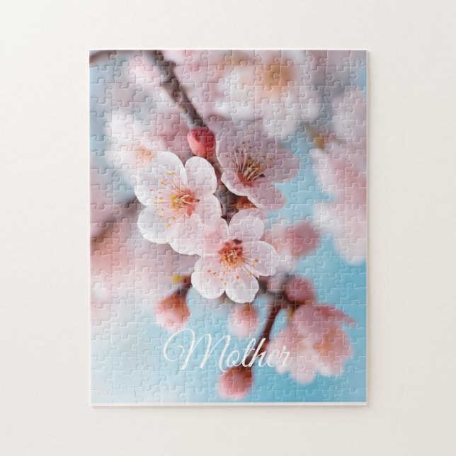 Magie der rosa Blüten Puzzle (Vertikal)