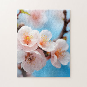 Magie der rosa Blüten Puzzle