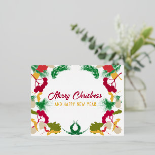 Magie der Weihnachten in der Post! Folien Feiertagspostkarte