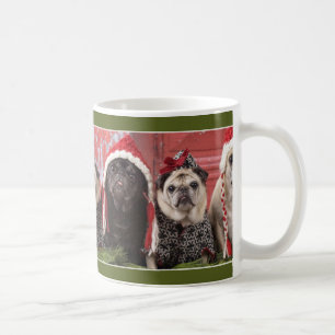 Magie der WeihnachtsMops-Tasse durch Möpse und Tasse