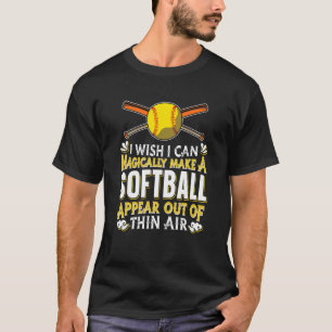 Magie des Softball Game Team Sport Pitcher Catcher T-Shirt