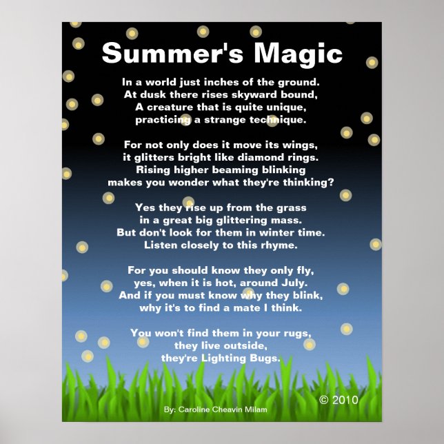 Magie des Sommers Poster (Vorne)