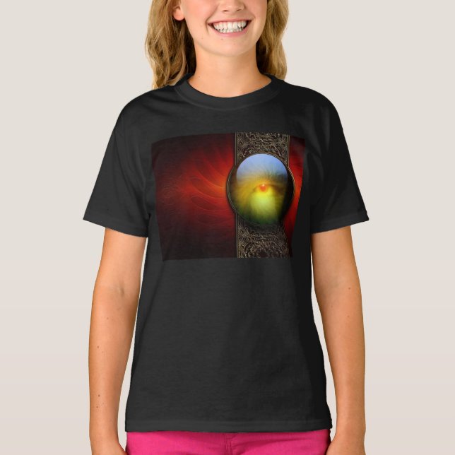 Magie-drittes Augen-Fraktal T-Shirt (Vorderseite)