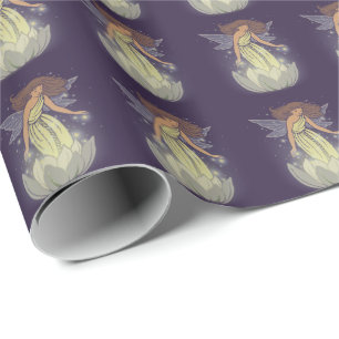 Magie Fairy Weiße Blume Glow Fantasy Art Geschenkpapier