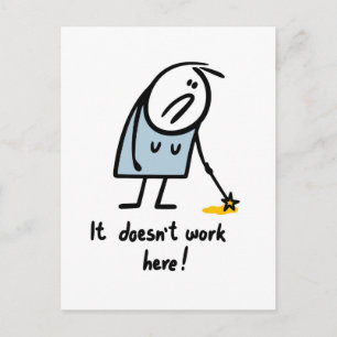 Magie funktioniert nicht postkarte