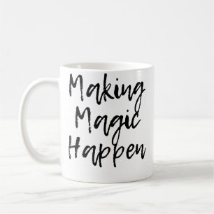Magie geschieht Süßes Skript-Shirt Kaffeetasse