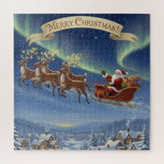 Magie im schneebedeckten Himmel Puzzle