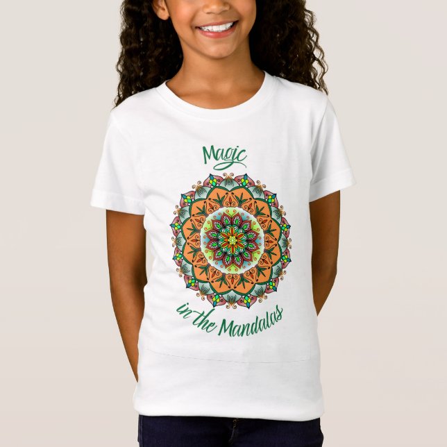 Magie in den Mandalasen Klassische Kinder T-Shirt (Vorderseite)