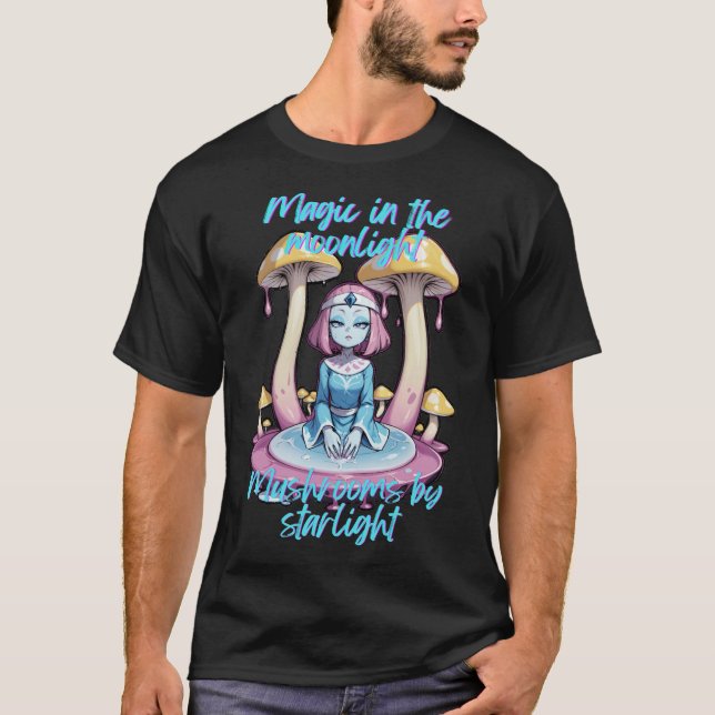 "Magie in den Moonlight Pilzen von Starlight Psy T-Shirt (Vorderseite)
