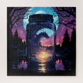 Magie in einem Jar - Mystischer Drache Puzzle