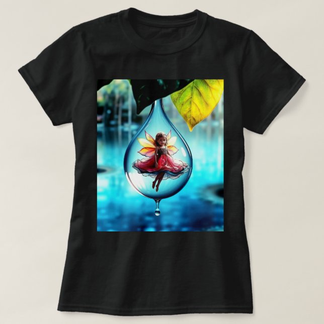 Magie in einem Tropfen Wasser T-Shirt (Design vorne)