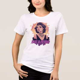 Magie in meiner Stimmung T-Shirt – Retro Hexen-Äst Tri-Blend Shirt