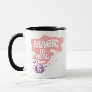 Magie ist echte Hexen Cauldron Bats Halloween Tasse