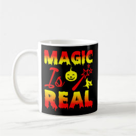 Magie ist echter Halloween Pumpkin Hexe Zauber Wan Kaffeetasse
