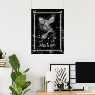 Magie ist im Gange Midnight Samhain Witchcore-Kart Poster