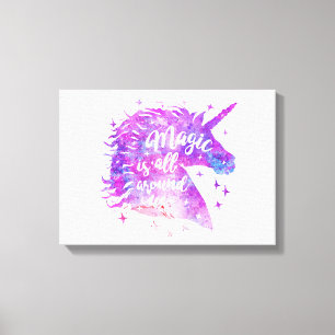 Magie ist um uns herum - Wählen Sie die Hintergrun Leinwanddruck