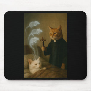Magie-Katze Meme Katze Exorzismus Maus Lustig Fant Mousepad