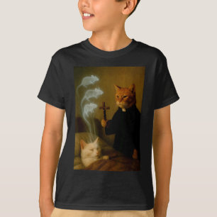 Magie-Katze Meme Katze Exorzismus Maus Lustig Fant T-Shirt