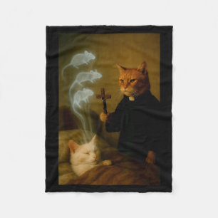 Magie-Katze Meme-Katze Exorzismus-Maus Lustige Fan Fleecedecke