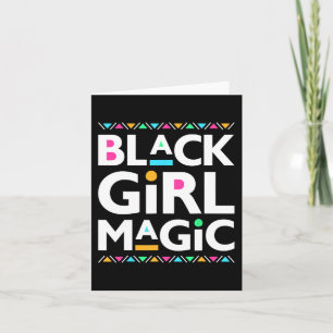 Magie Schwarzer Mädchen Melanin Afroamerikanische Karte