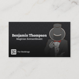 Magier, der einen Kartentrick macht Visitenkarte