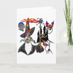 Magier des Magiers des mystischen Feuerzauberers Karte